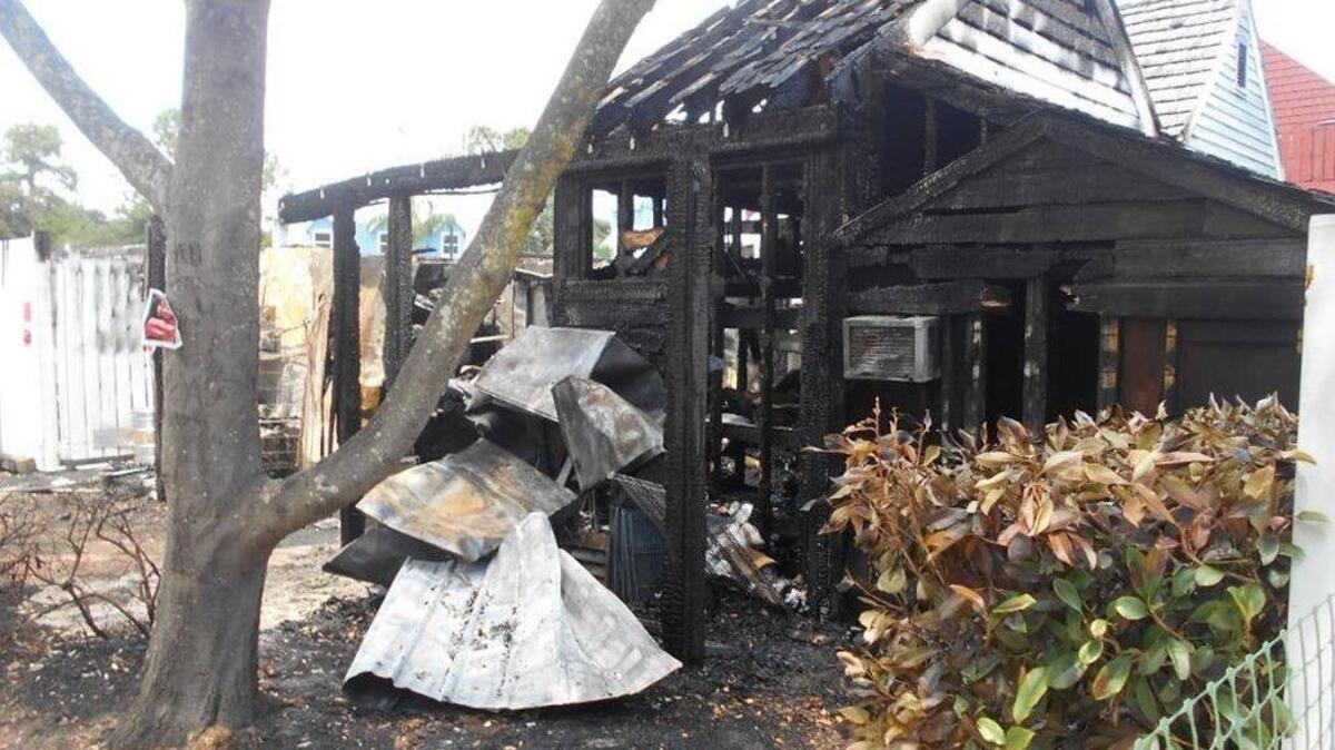 A fire was reported Tuesday night at a building in the area the Salty Dog Cafe on Hilton Head Island.
