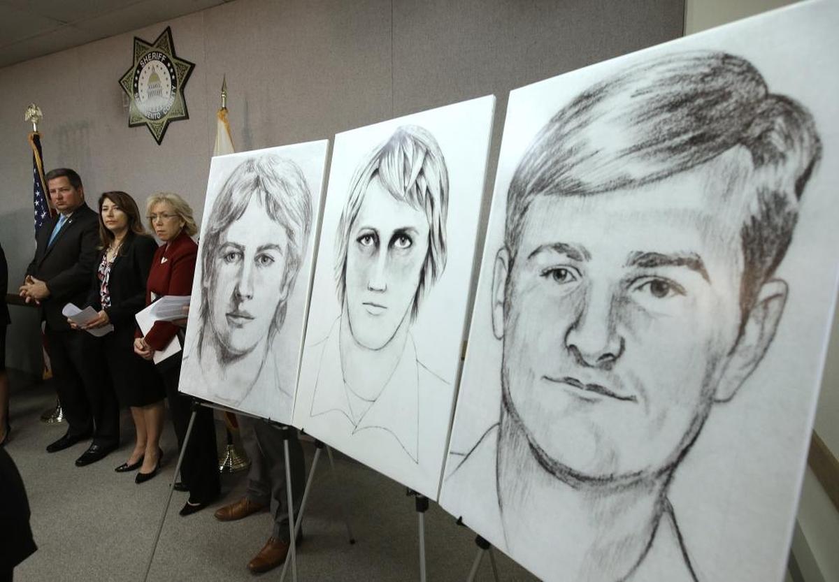Sketches of the East Area Rapist/Golden State Killer.