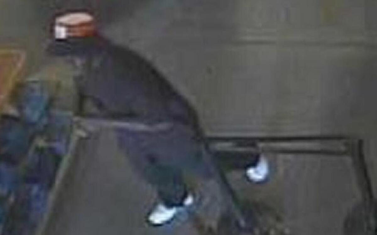 The suspect allegedly stole $3,360 in merchandise on Saturday.