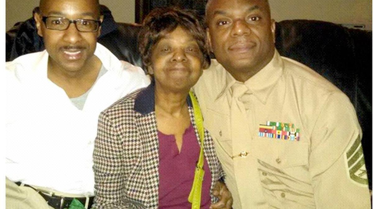 Pictured from left is Elshawn Morton, brother; Emma Morton, mother; and Staff Sgt. Stanley Morton who was riding a bicycle on S.C. 170 Friday night, May 13, 2016 and was struck and killed by three vehicles, according to the S.C. Highway Patrol