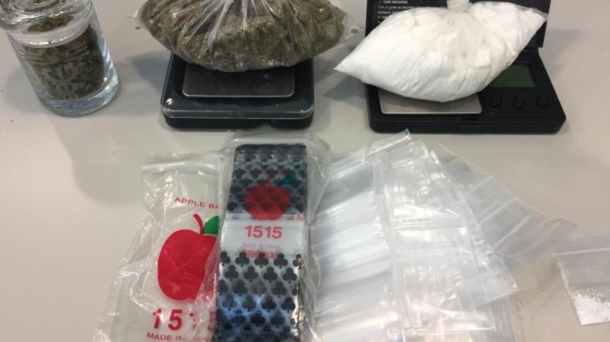 A Bluffton man was found to be in possession of 140 grams of cocaine, 400 units of suspected LSD and marijuana after he was pulled over on Wednesday.