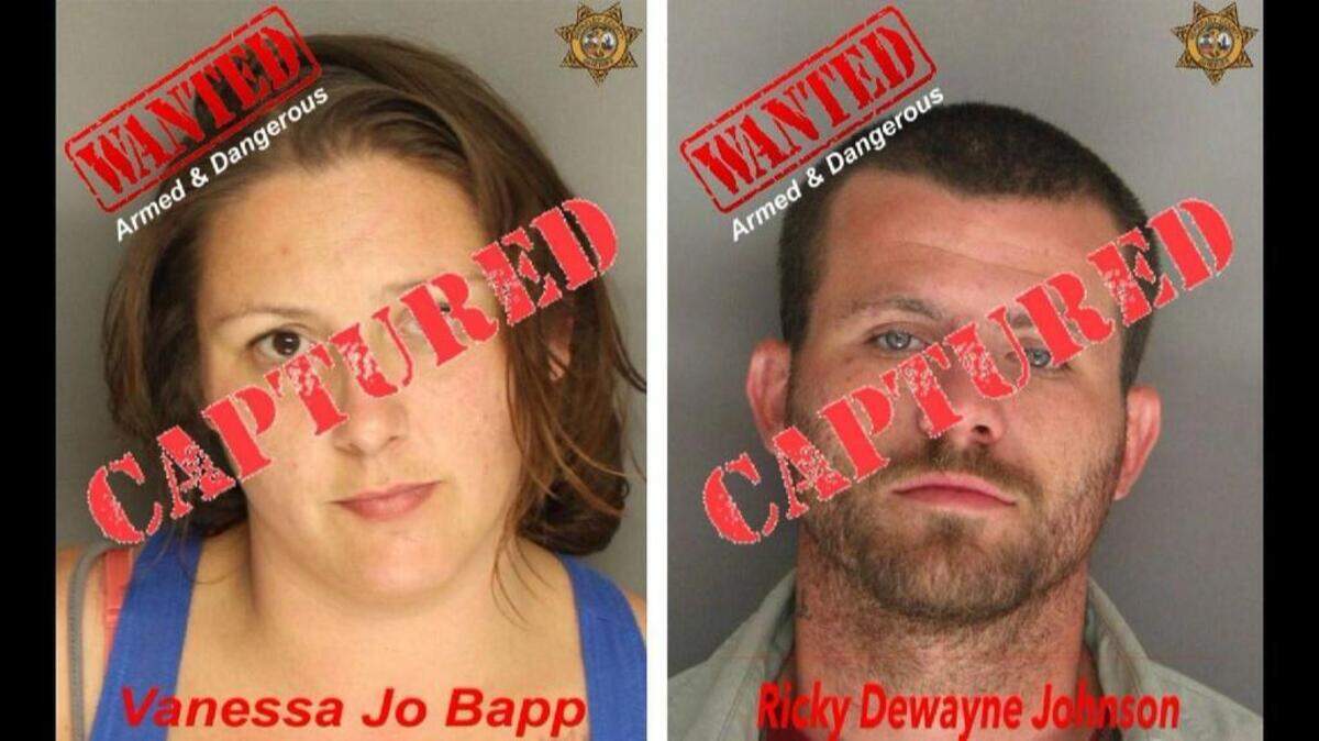Vanessa Jo Bapp and Ricky Dewayne Johnson were arrested on Thursday in Berkeley County after a deputy-involved shooting.