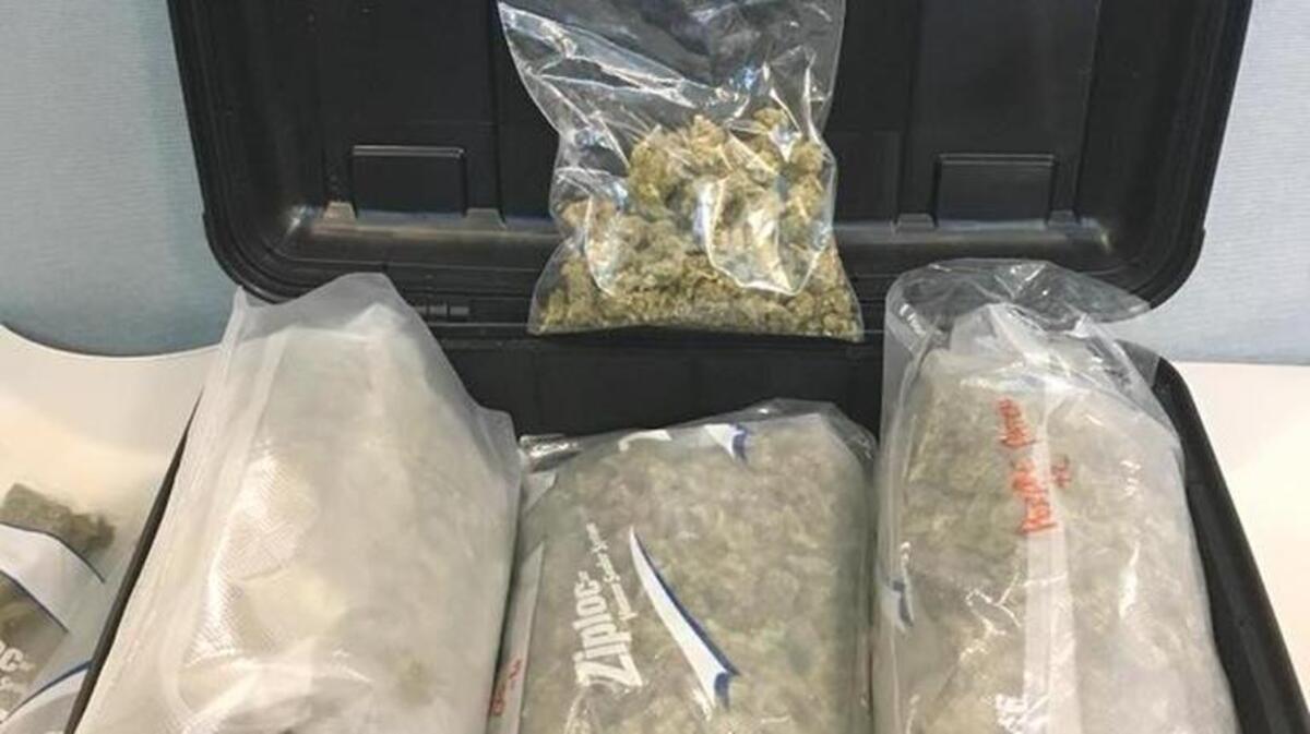 Over 3 pounds of marijuana was found by the Bluffton Police Department during a traffic stop Wednesday afternoon.