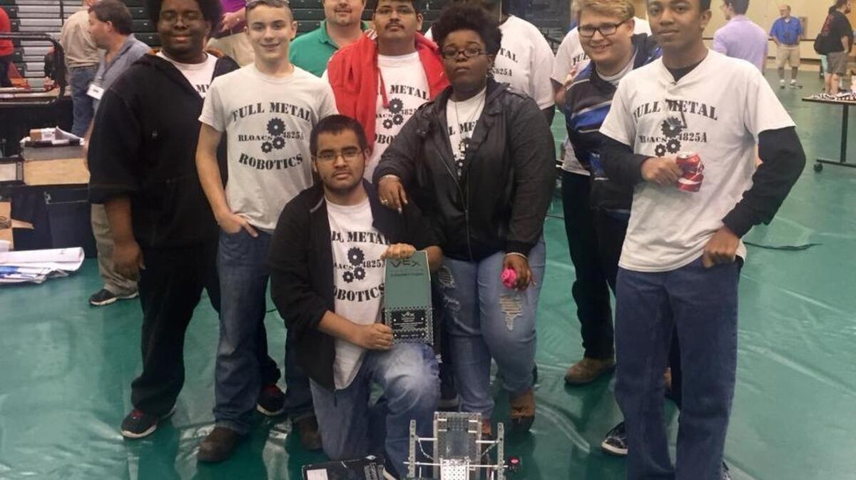 The Full Metal Robotics team of Royal Live Oaks Academy Charter School in Hardeeville.