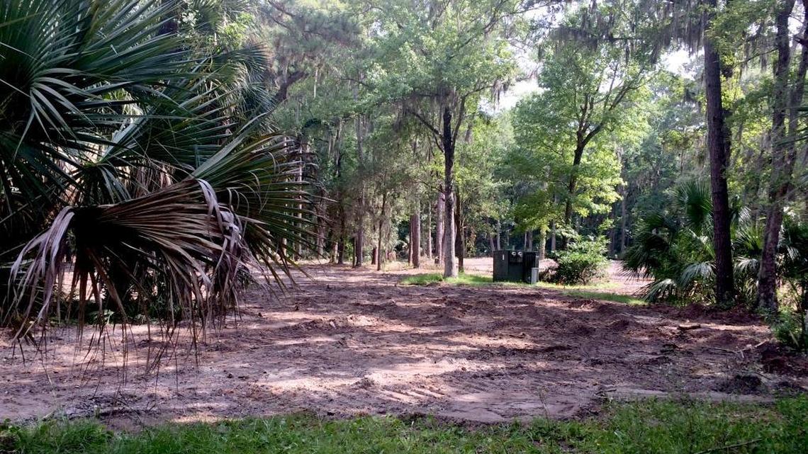 Office buildings have been cleared from a 6-acre site on Hilton Head’s Office Park Road. A new USCB campus will be constructed there next year.