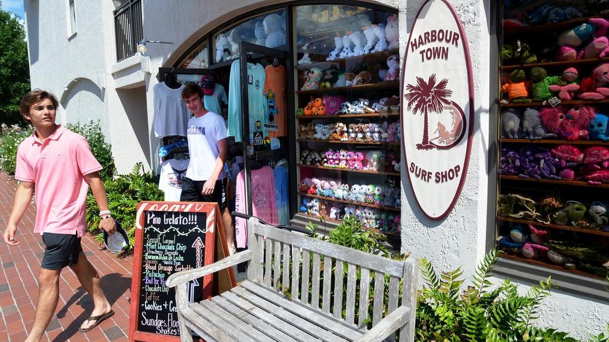 The Harbour Town Surf Shop is photographed on Tuesday, June 13, 2017. The shop has become the subject of a lawsuit between Bittmint LLC and Sea Pines Resort.