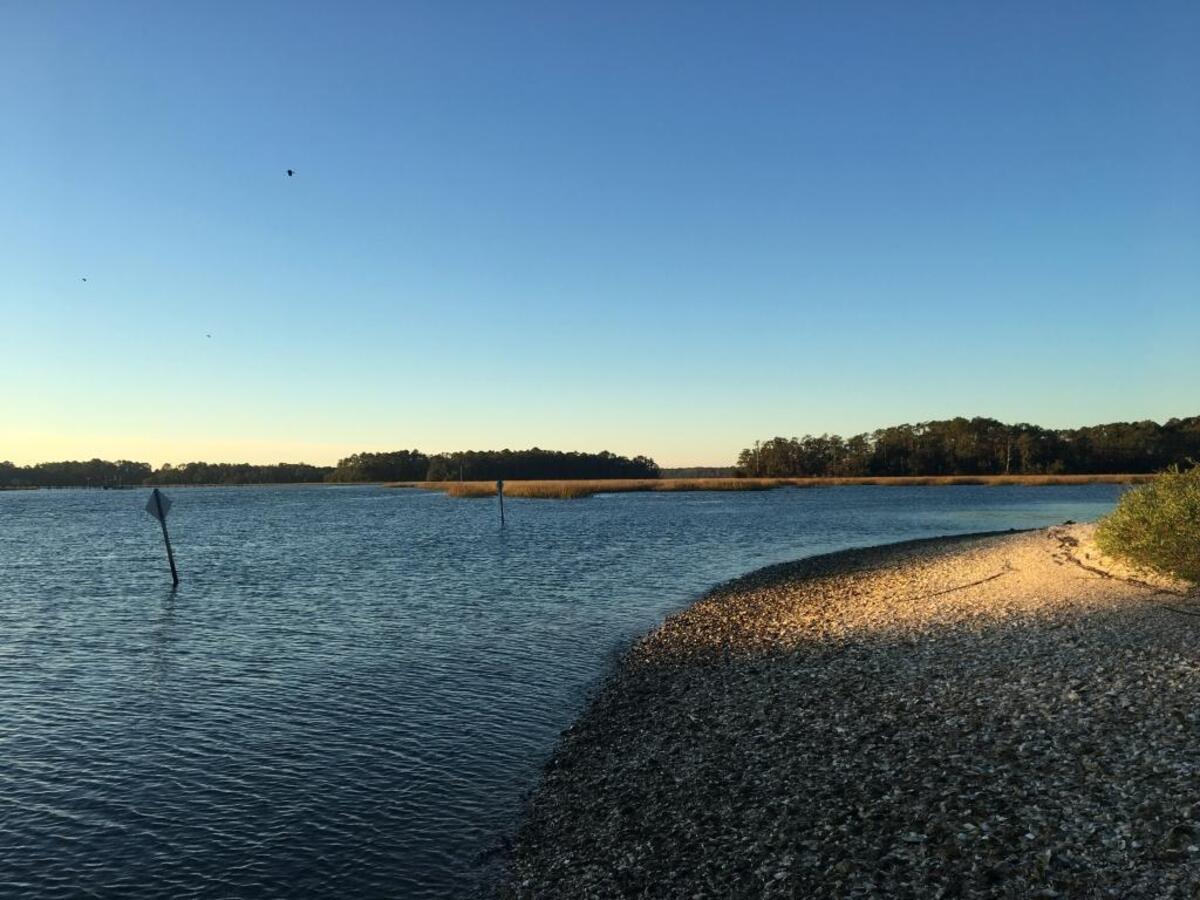 Lucy Creek separates Coosaw Island from Lady’s Island neat Beaufort. This sheltered waterway is home to all the varieties of fish and coastal wildlife that call the Lowcountry home, and it makes an excellent paddling or boating destination.