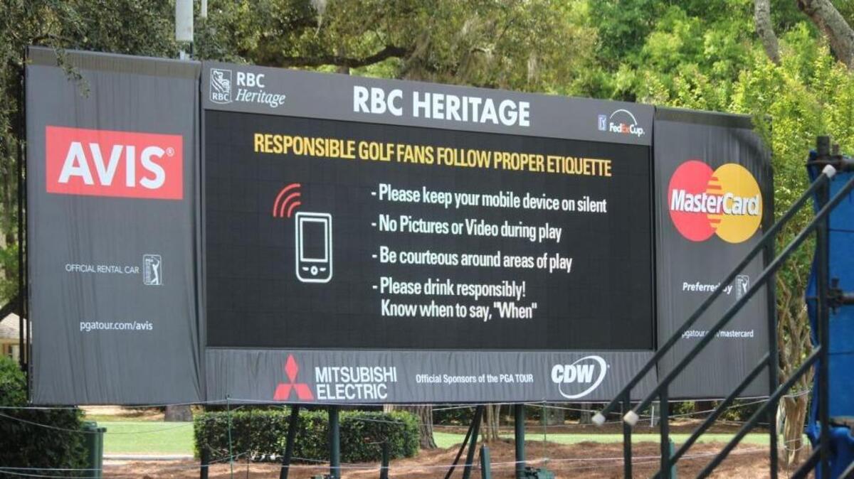 “Add to the rules sign, ‘No shouting, Get In the Hole!’ at flying golf balls. They can’t hear you."