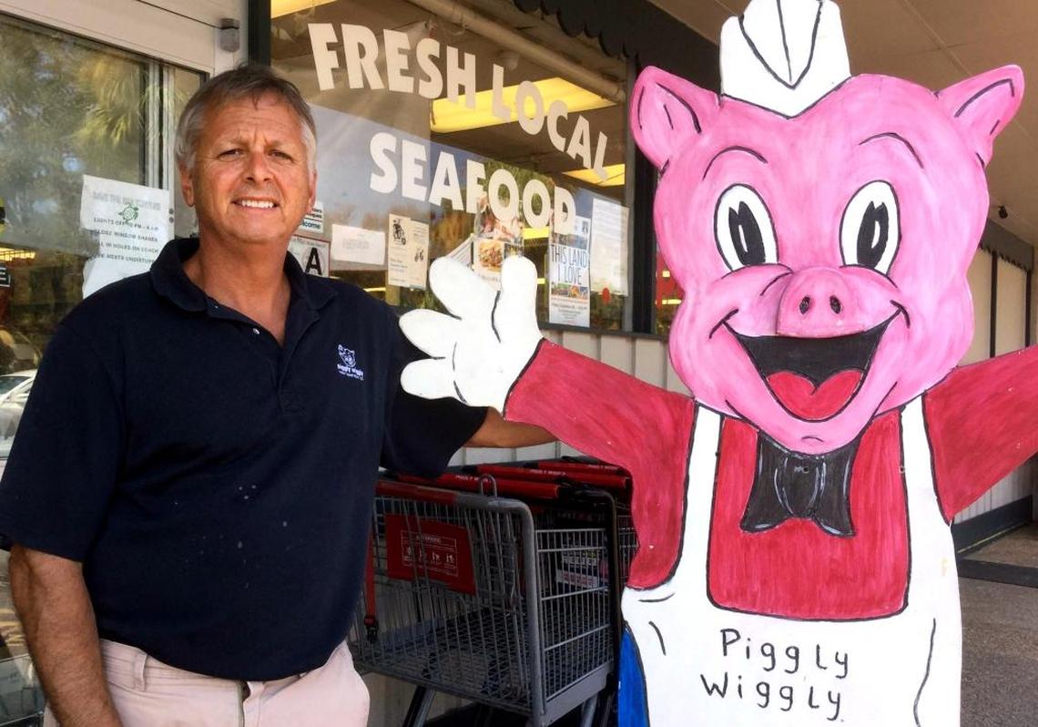 David Martin, owner of Piggly Wiggly at Coligny Plaza, poses outside his store on Sept. 6, 2016, on Hilton Head Island.