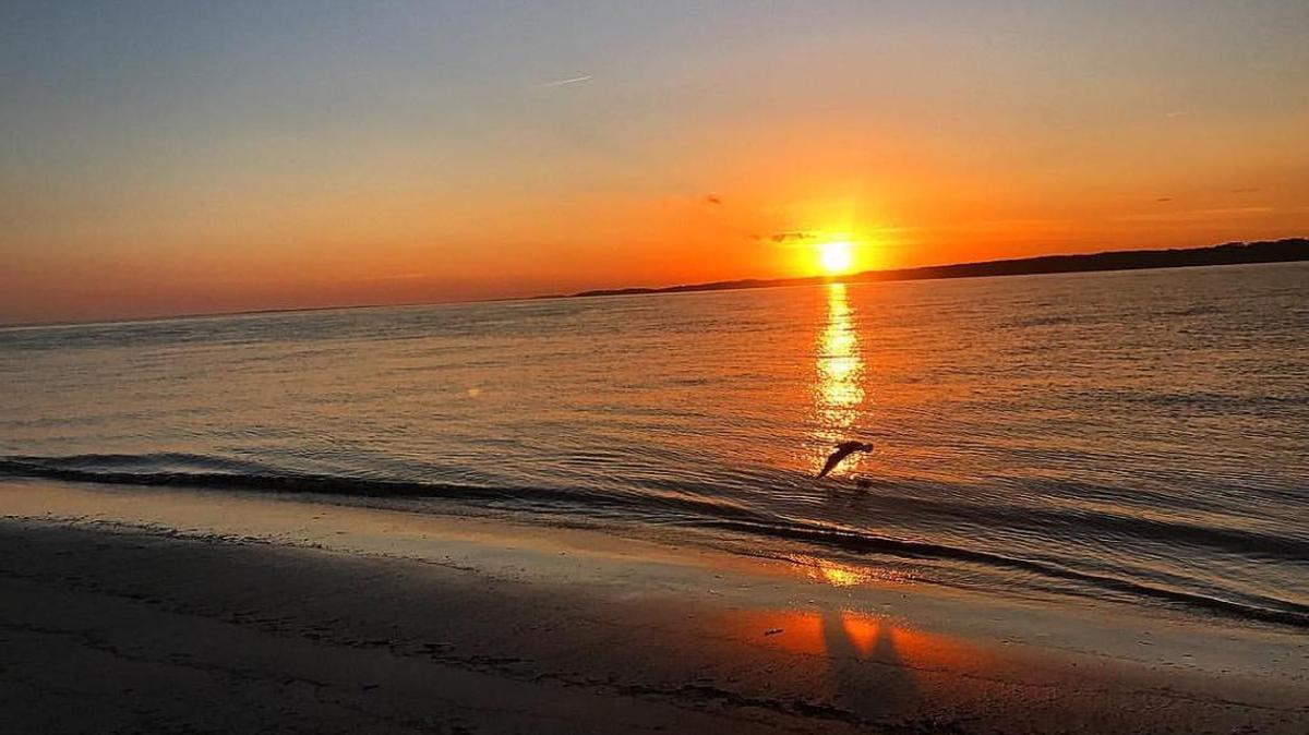 A sunset view from South Beach in Sea Pines.