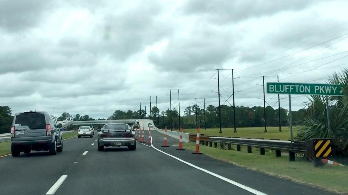 One lane in each direction along a stretch of U.S. 278 near the Bluffton Parkway flyover will close Sept. 30 at 7 p.m. and reopen the following morning at 6 a.m.