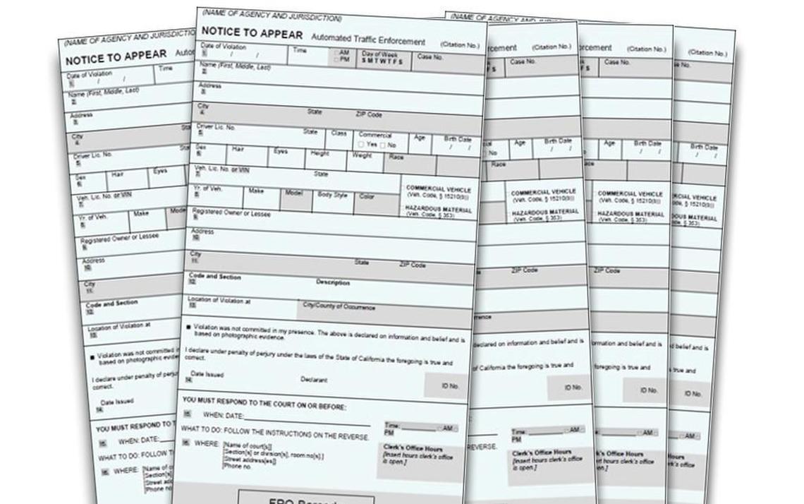 A warning ticket means you won’t get fined or have to appear in court.
