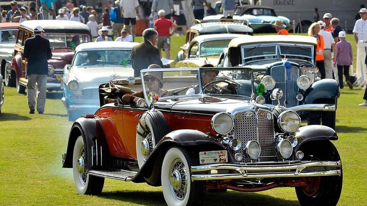 A 1931 Chrysler Imperial Roadster participated in the 2015 Hilton Head Island Motoring Festival & Concours d'Elegance car show on Hilton Head Island.