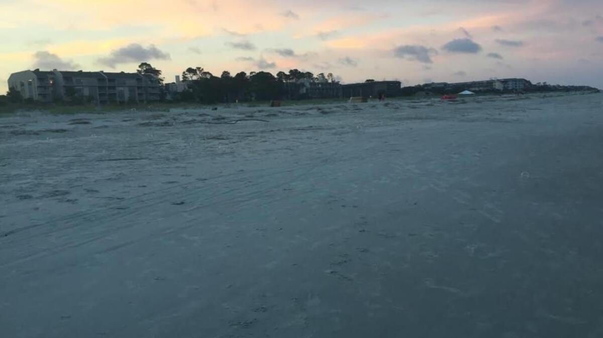 Sunset at Coligny Beach as seen on May 19, 2017.