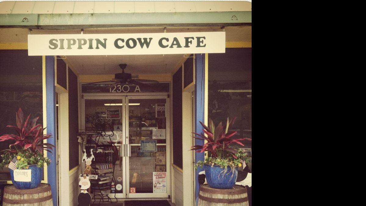 The original location of The Sippin Cow in Old Town Bluffton. The cafe is relocating to a new building in the Promenade this spring.