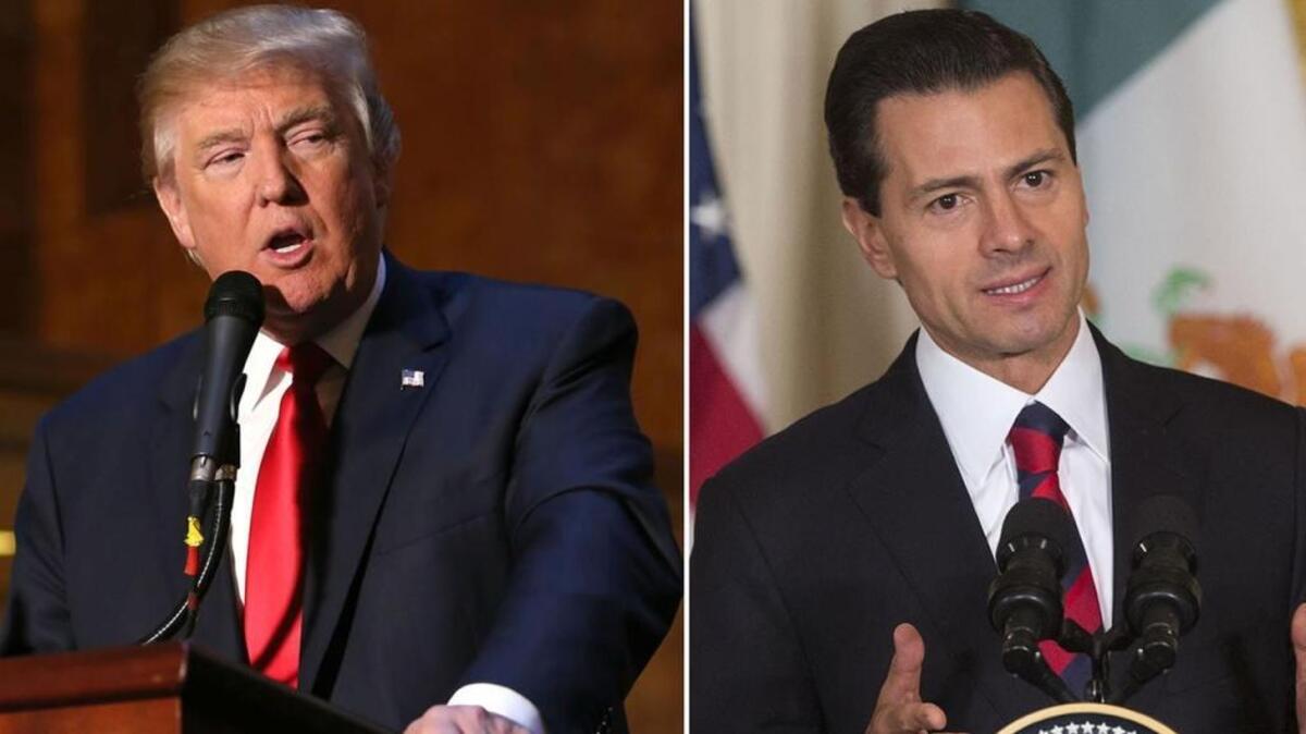 From left to right: United States President Donald Trump and Mexican President Enrique Pena Nieto. (Greg Allen/Invision/AP Photo/Pablo Martinez Monsivais)