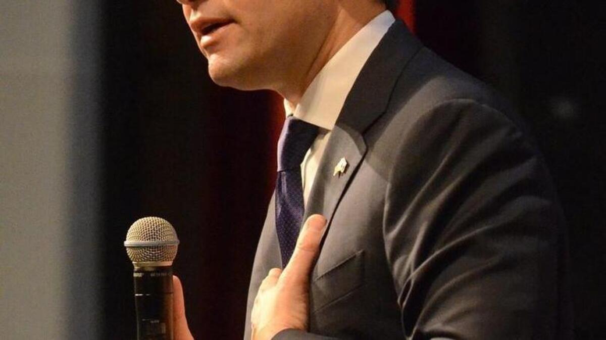 Republican presidential candidate Marco Rubio makes a campaign appearance in Beaufort at the USCB Center for the Arts the morning of Feb. 16, 2016.