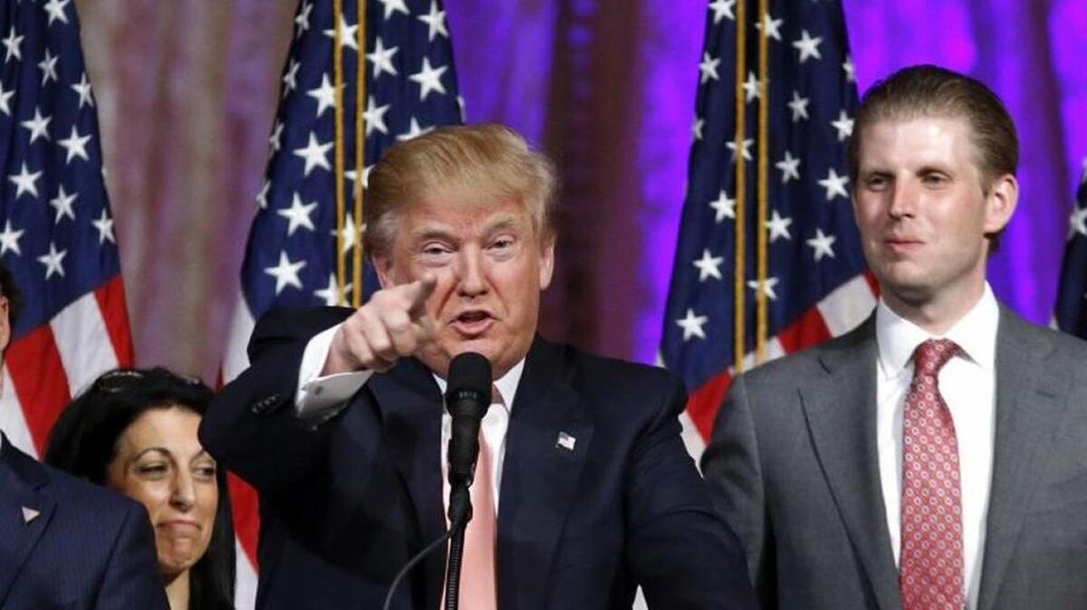 Donald Trump at a campaign event.