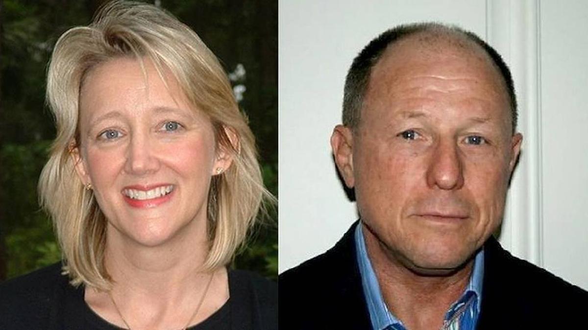 Pictured are Kim Likins, left, and Skip Hoagland.
