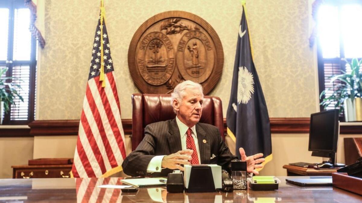 Henry McMaster talks to the State Newspaper during an exclusive interview Thursday, April 4, 2017.