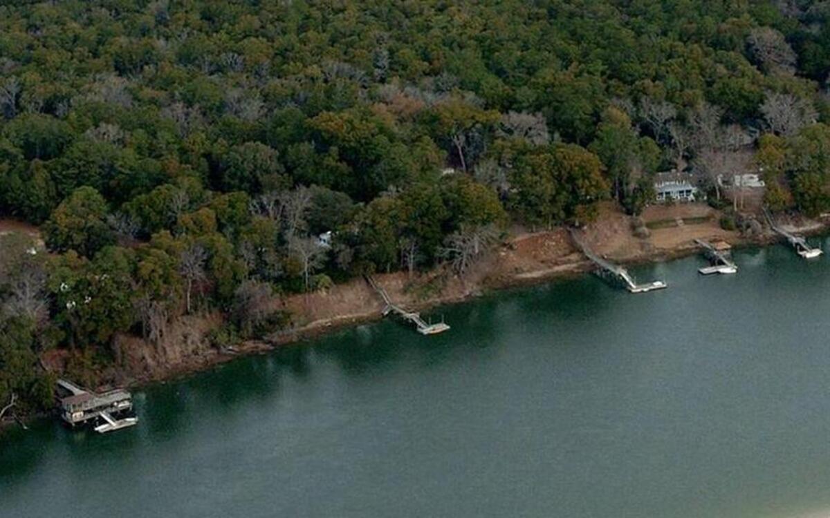 The May River and neighborhoods along Buckwalter Parkway in Bluffton as seen from the air.