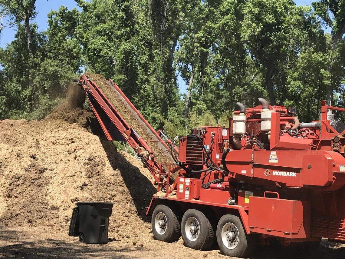 ArborNature’s grinding operation, as seen on May 9, 2018.