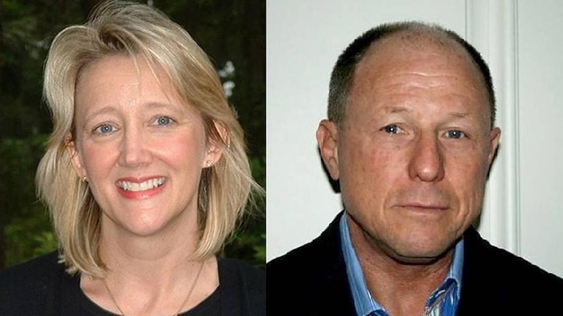 Kim Likins, Hilton Head Town Council member and Skip Hoagland, government critic