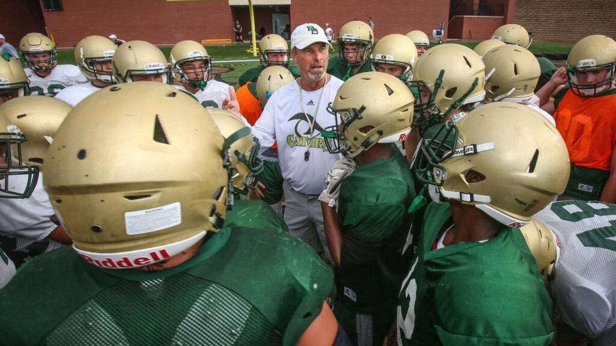 Head coach David Bennett and the River Bluff Gators.