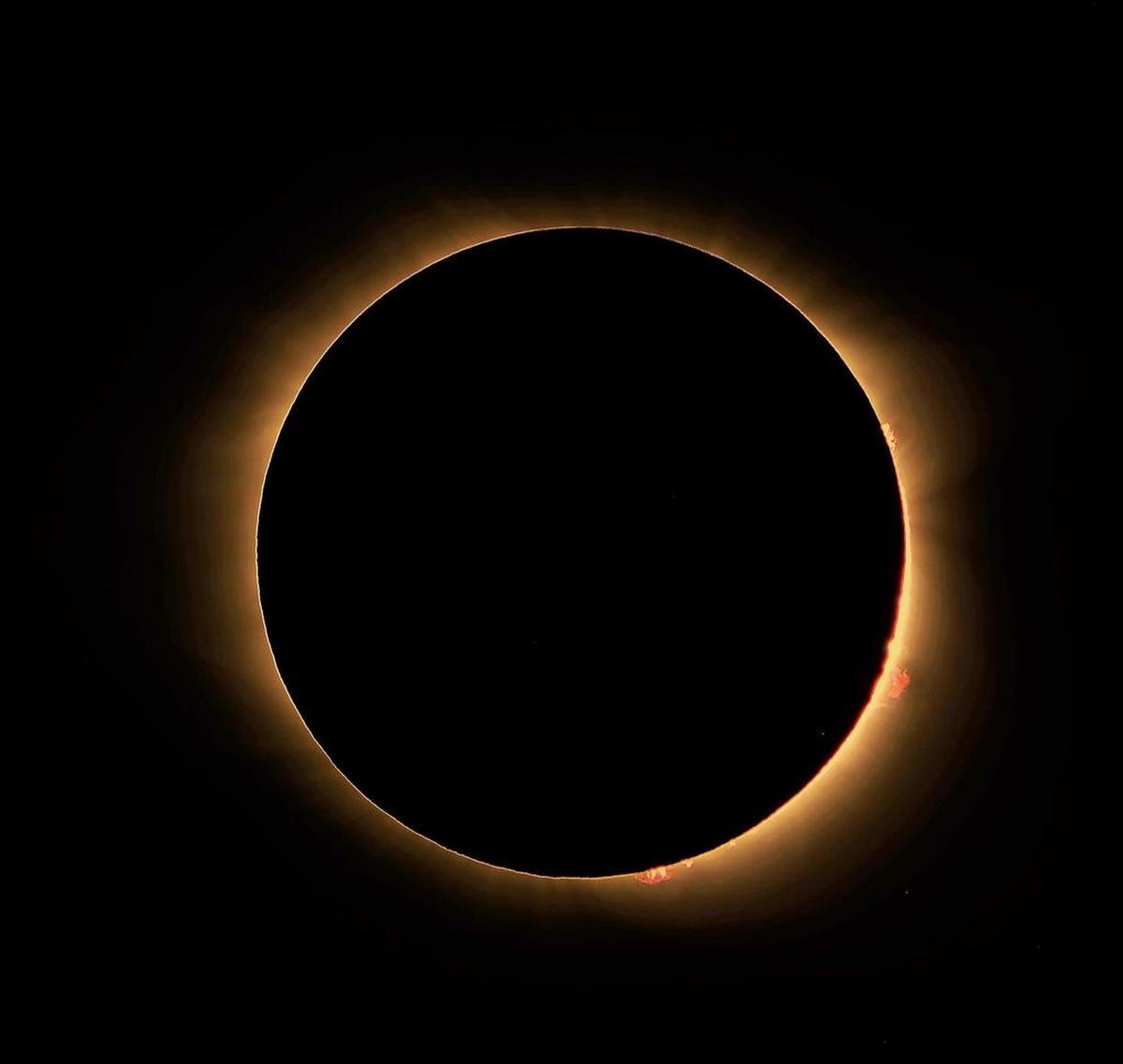 Sun City Hilton Head resident Sophia Schade took these photos during the eclipse on Monday. Schade, along with 57 other Sun City residents, took a bus to Santee, SC to watch the eclipse unfold.