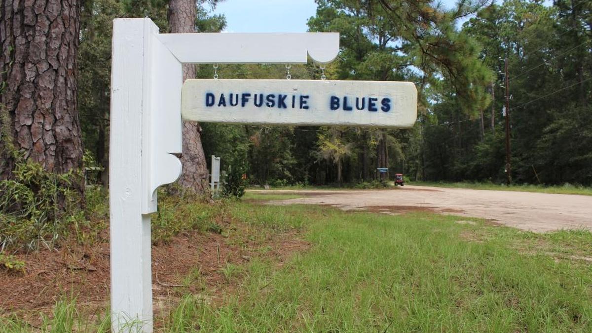 A sign on Daufuskie Island on Monday, Sept. 4, 2017.