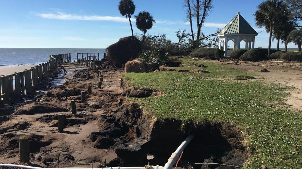 Daufuskie Island on Sunday, Oct. 9 after Hurricane Matthew.