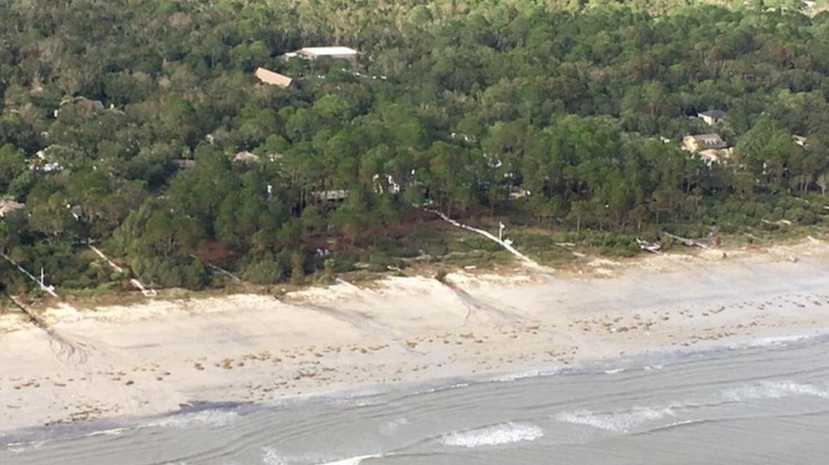 Images of Sea Pines Plantation taken by helicopter during a damage survey on Oct. 8, 2016.