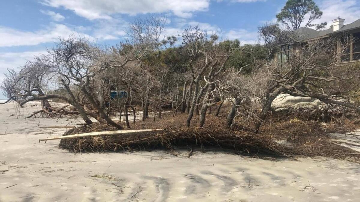 Here’s a glimpse of Irma’s damage on Hilton Head’s South Beach.