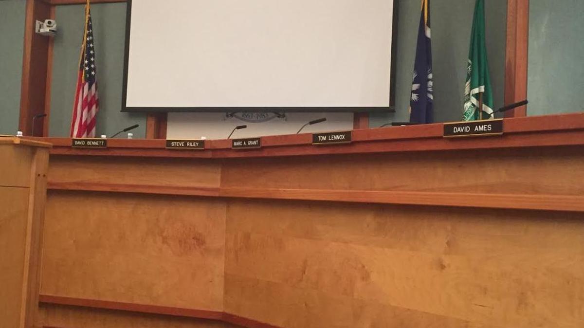 Hilton Head Town Council chamber.