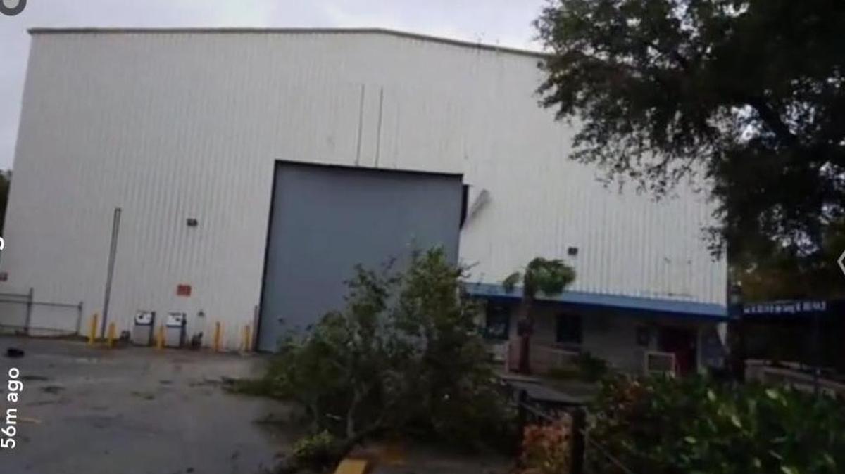 A view of the dry storage facility after the storm, posted on Hilton Head Boathouse’s Facebook page on Saturday morning. Power is out, but the boats are OK.