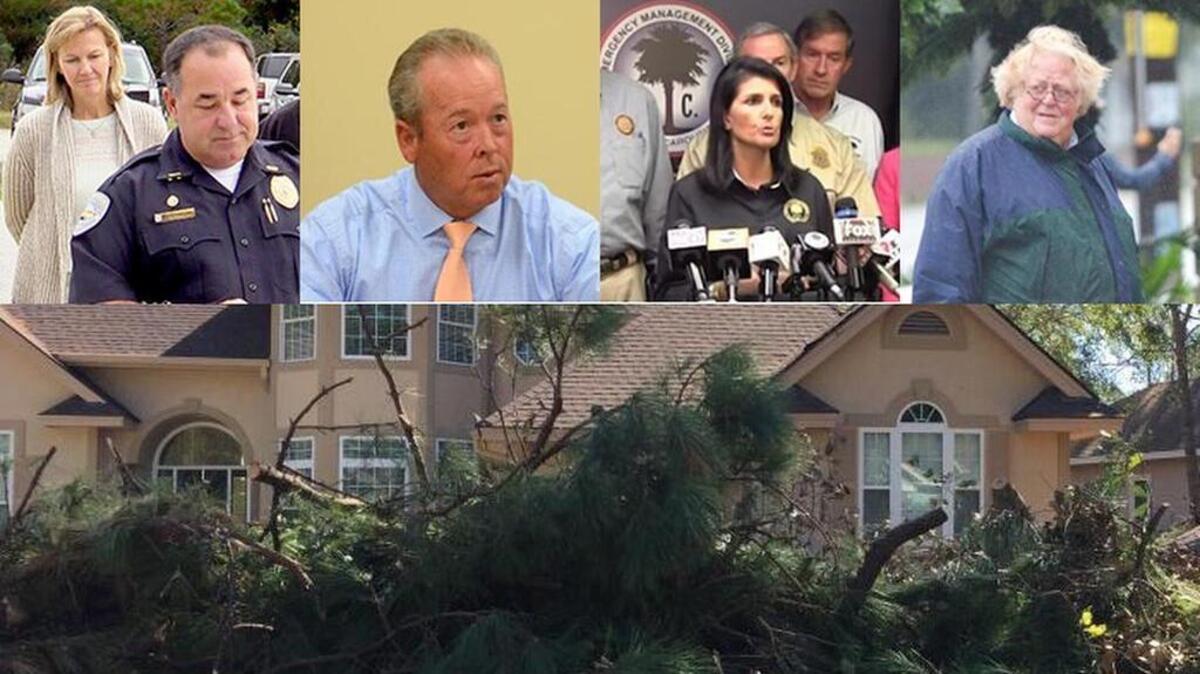 Local leaders claim there were some clashes over re-entry decisions after Hurricane Matthew hit on Oct. 9, 2016.