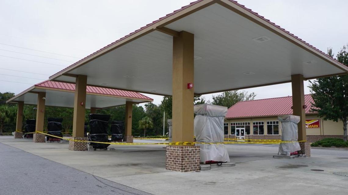 The Enmark at 101 Midtown Drive in Beaufort shut down Wednesday in preparation for Hurricane Matthew.