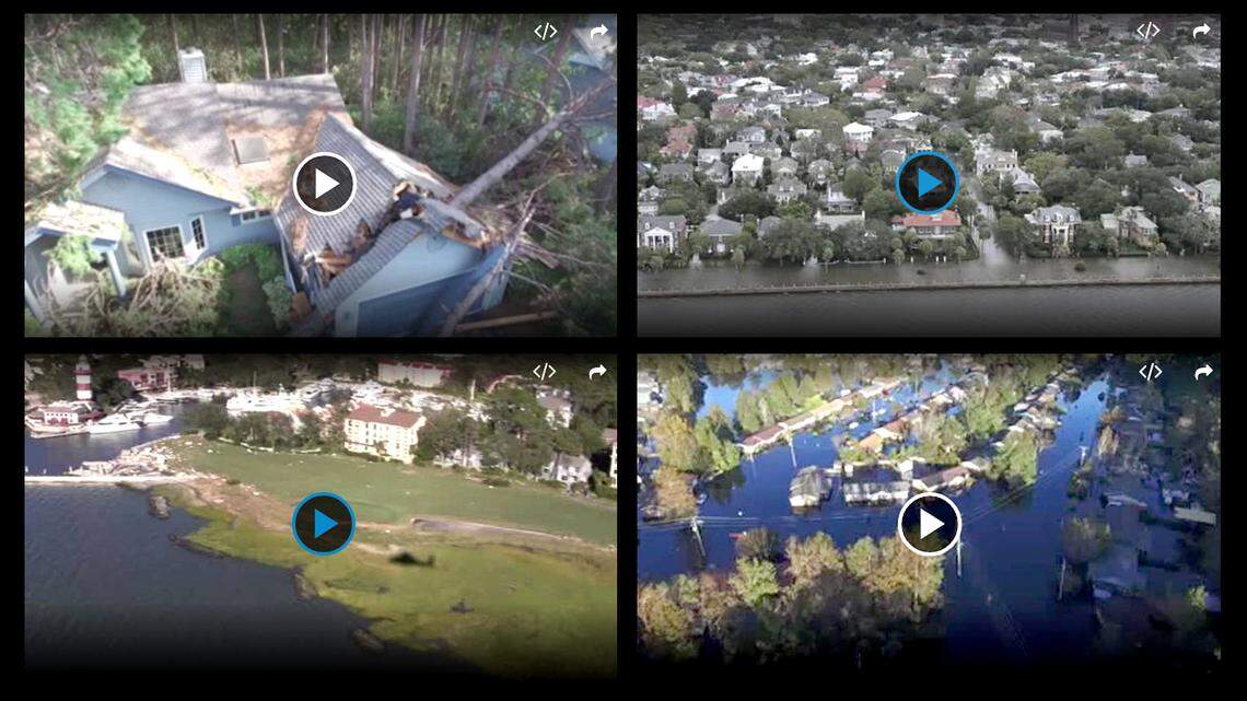 Watch a collection of video below taken days after Hurricane Matthew came into the Lowcountry and South Carolina.