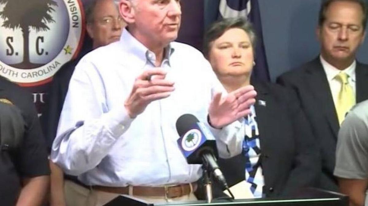 South Carolina Gov. Henry McMaster hosts a media briefing regarding Hurricane Irma Thursday, September 7 in Columbia, SC.