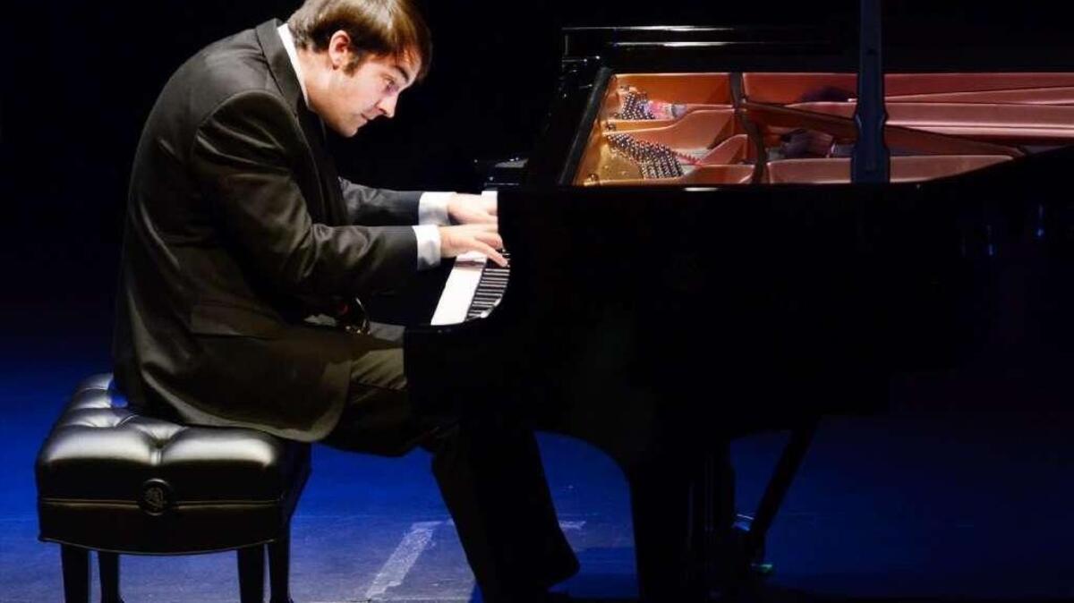 Alexander Bernstein performs during the Hilton Head International Piano Competition at the Arts Center of Coastal Carolina. The contest is, one of the leading international piano competitions in the United States, holding a competition each year: an adult competition for pianists 18 to 30 years of age on even-numbered years, and a young artist competition for pianists 13 to 17 years of age in odd-numbered years. The competition draws its applicants and audience from countries the world over. The semifinal and final rounds were held at the First Presbyterian Church.