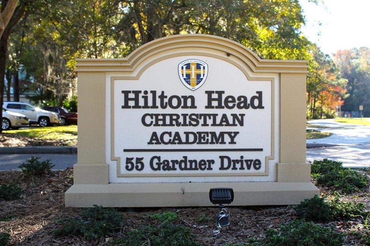 This sign on northern Hilton Head Island may not be needed much longer as the school announced plans on Jan. 27, 2017 to move to Bluffton in the near future.