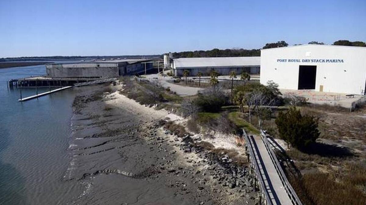 A portion of the Port of Port Royal.