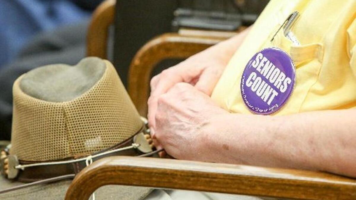 Senior citizens were in attendance to hear the Joint Committee on Pension Systems Review in Columbia in September 2016.