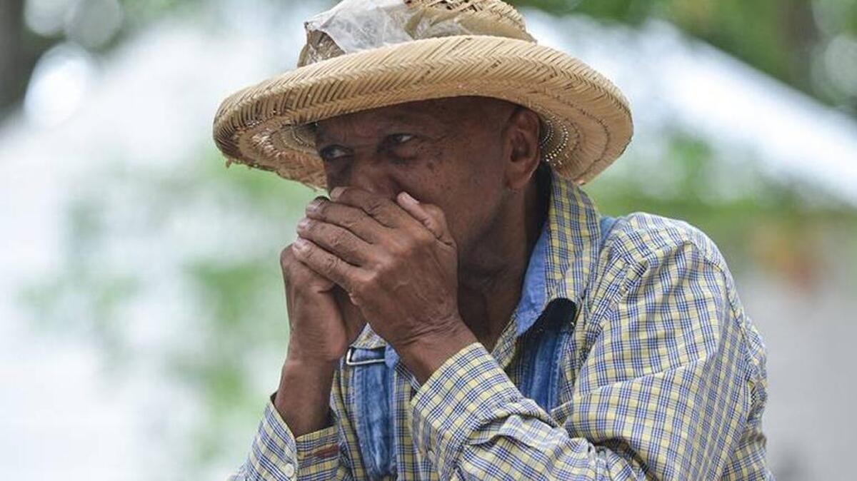 Hilton Head Island musician Earl Williams was volunteering on Saturday, June 18, 2016 at the second annual Juneteenth Celebration in Mitchelville, playing the role of a resident of Mitchelville, the town of escaped slaves that was formed on the Union-occupied island during the Civil War.