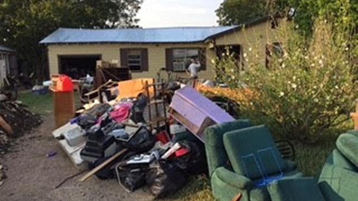 Home damaged by Hurricane Harvey in Texas helps form ‘digital message’ for Hilton Head Island pastor as Hurricane Irma threatens the island.