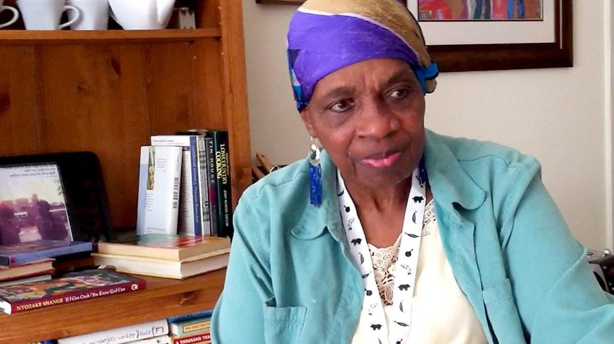 Vertamae Grosvenor sits in her Ridgleand apartment in 2013.