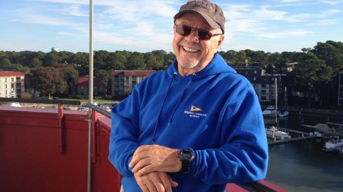 John J. “Jay” “JJ” Harter II on top of the Harbour Town Lighthouse