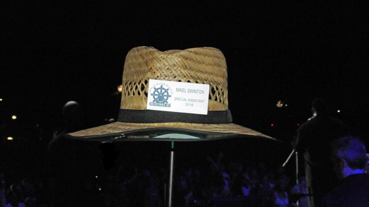 A special tribute to beloved Beaufort Water Festival volunteer Mikel Swinton at Motown Monday, July 18, 2016.