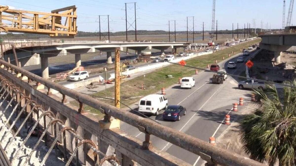 The Bluffton Parkway flyover, on which construction began 2 1/2 years ago, is to be completed by June 30. It’s expected 25 percent of traffic coming off Hilton Head Island will be pulled off U.S. 278 and onto Bluffton Parkway when the flyover is finished.