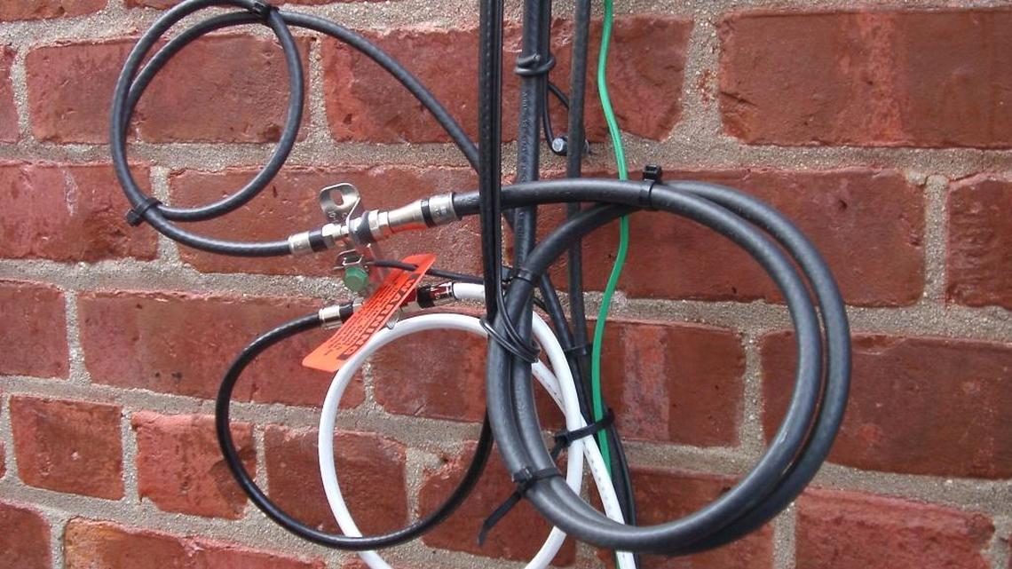 David tries to cut the cord but can’t find the scissors